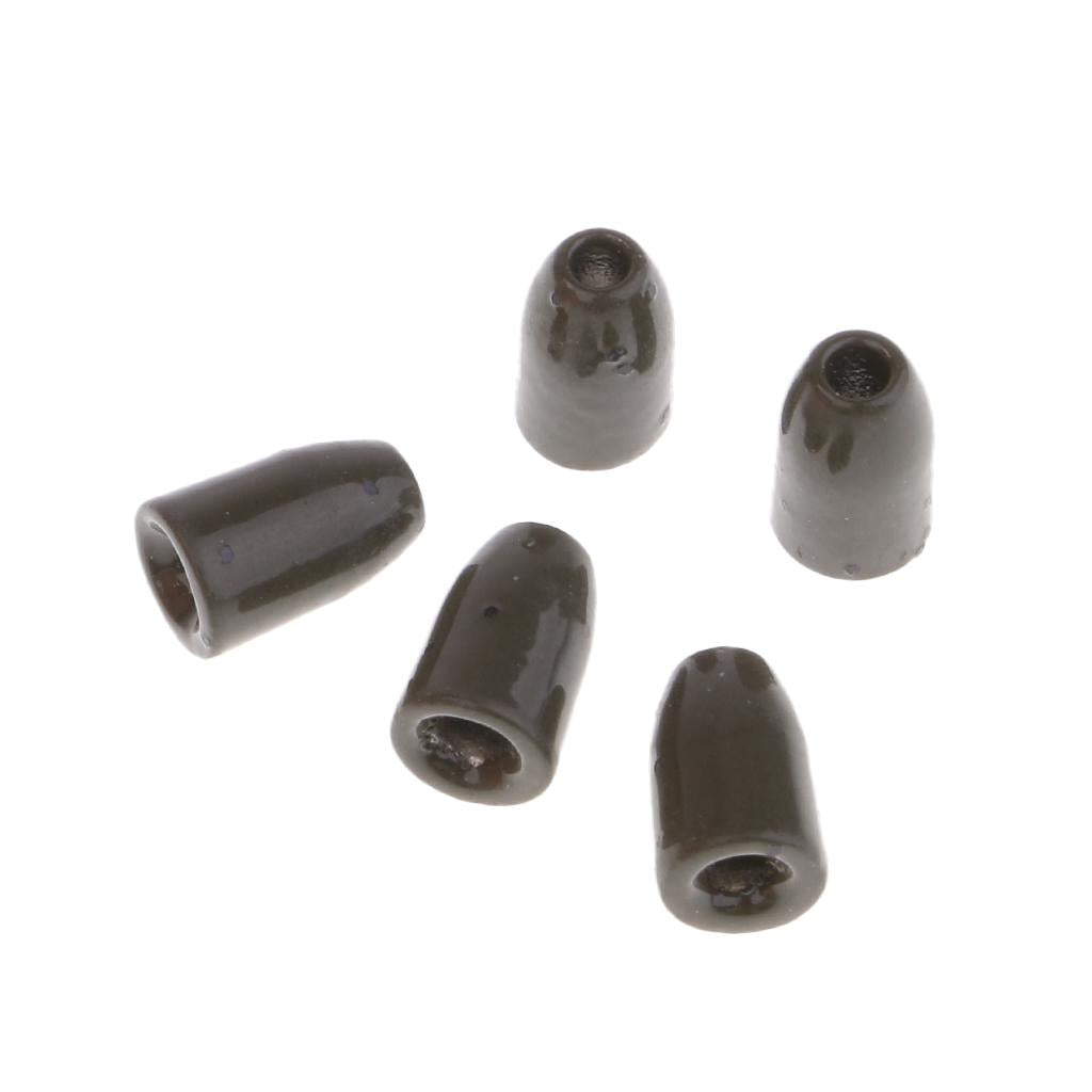 Tungsten Weights Bullet Fishing Sinker Worm Weights 5pcs 1.8g Green