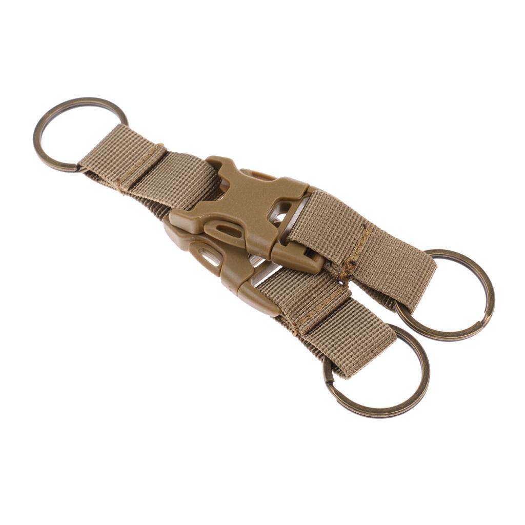 Outdoor Tactics Carabiner High Strength Nylon Backpack key Khaki