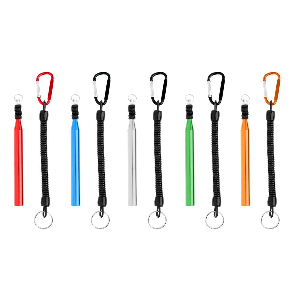 Wacky Worm Rig Tool Lures O-Ring Tool with 10 Orings Fishing Lanyard Red