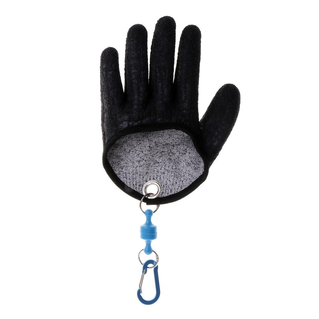 Fishing Gloves for Handing Fish Safety with Magnet Release XL Left Hand