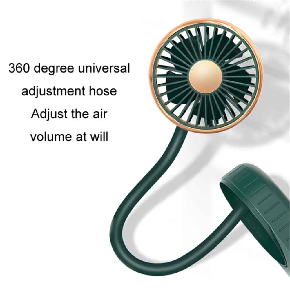 Universal Car Cooling Fan USB Dual Head Dashboard Fan 360-degree Rotatable 3 Speed Fans for SUV RV Boat Auto Vehicles - Black / Green / Gold