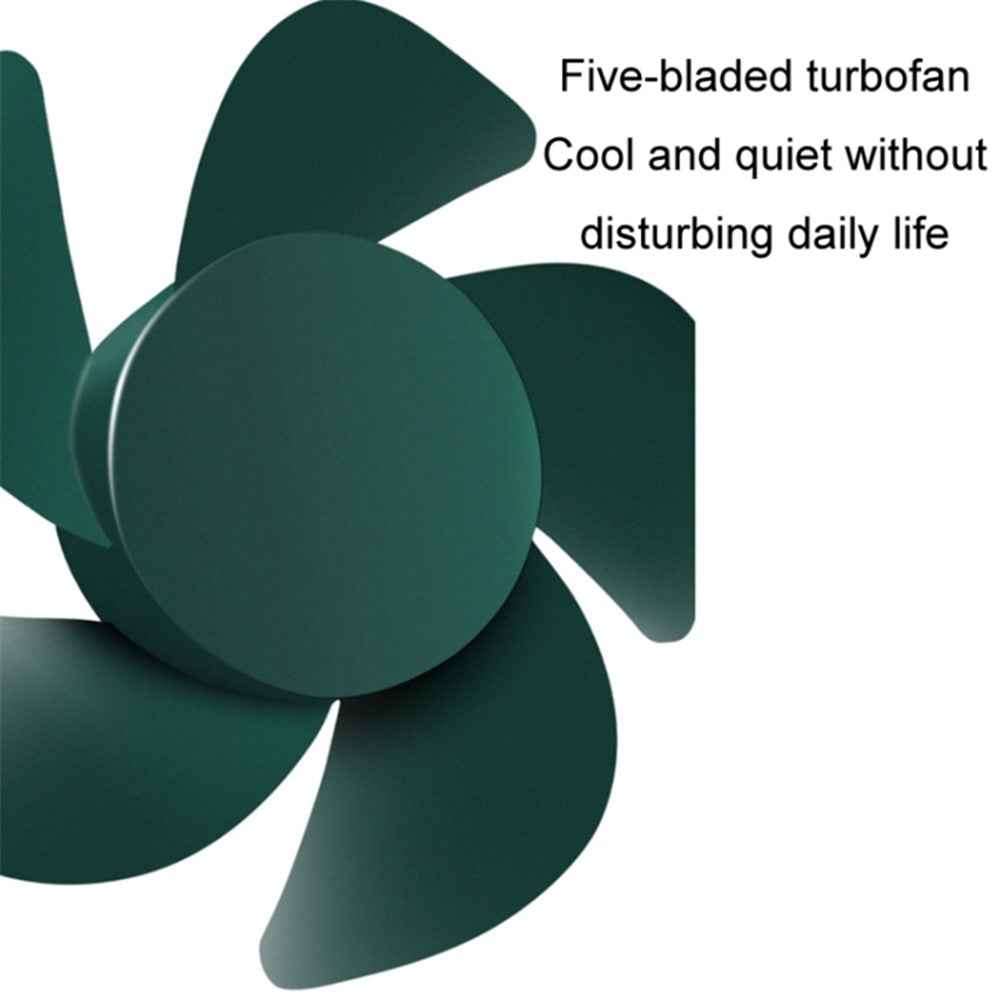 Universal Car Cooling Fan USB Dual Head Dashboard Fan 360-degree Rotatable 3 Speed Fans for SUV RV Boat Auto Vehicles - Black / Green / Gold