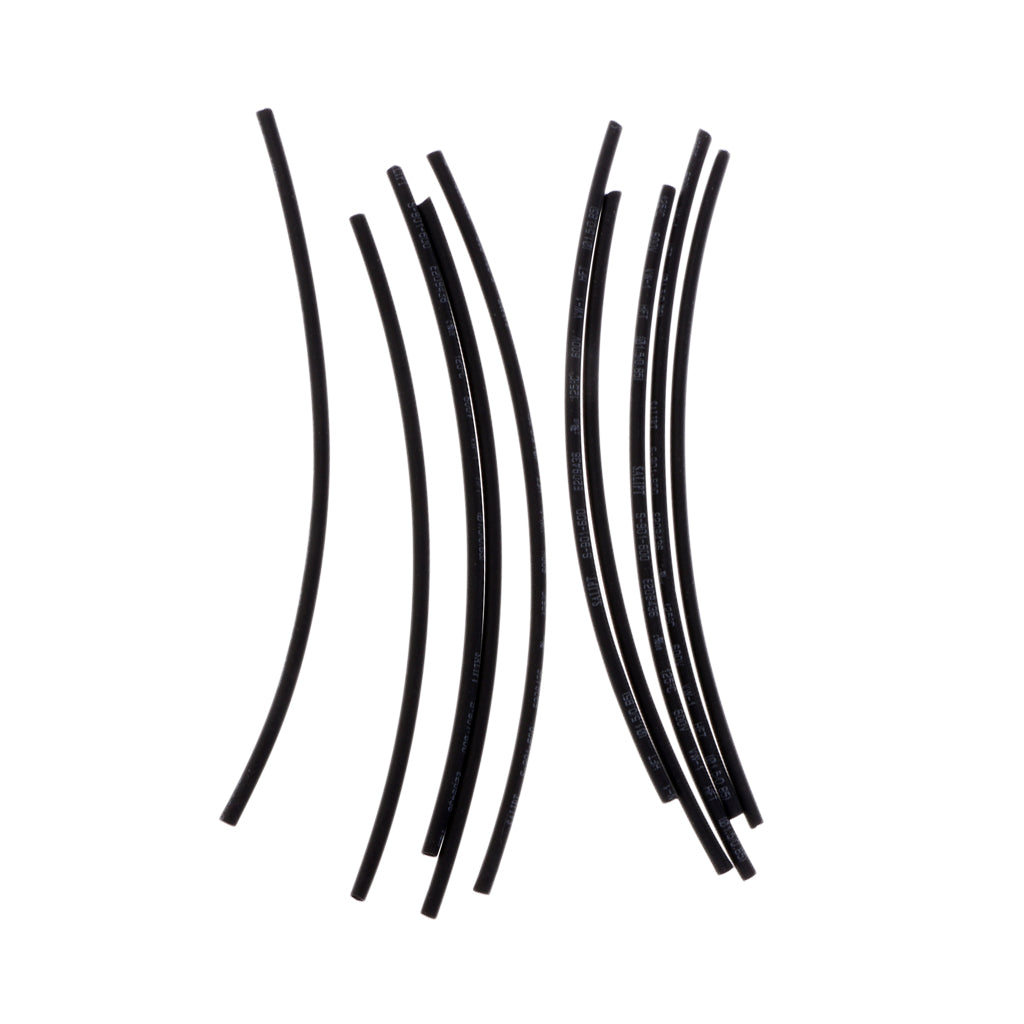 10Pcs Fishing Rig Making Heat Shrink Rig Tubes Sleeve Hook Connector Black