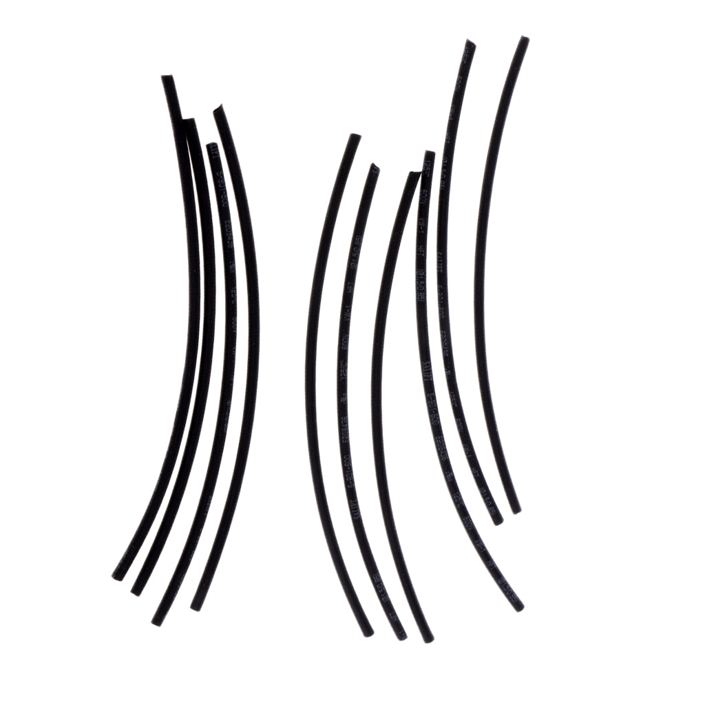 10Pcs Fishing Rig Making Heat Shrink Rig Tubes Sleeve Hook Connector Black