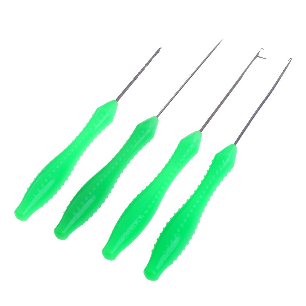 Hook Needle + Stringer Needle + Drill Needle Fishing Rigging Bait Needle Kit