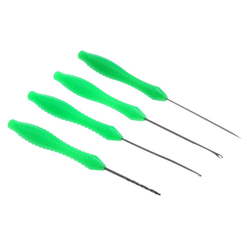 Hook Needle + Stringer Needle + Drill Needle Fishing Rigging Bait Needle Kit