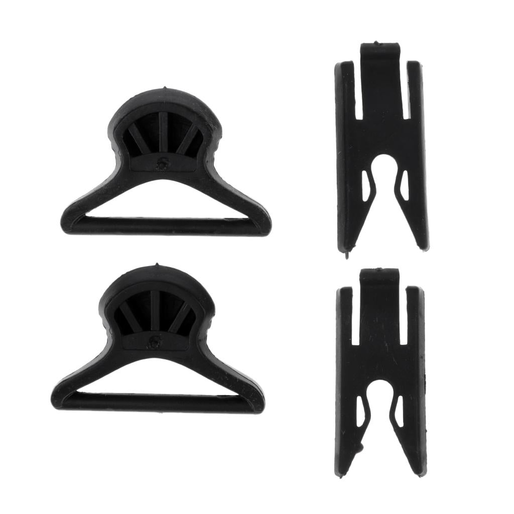 36mm Military Goggle Swivel Clips for Fast Helmet Side Rail Tactical Black