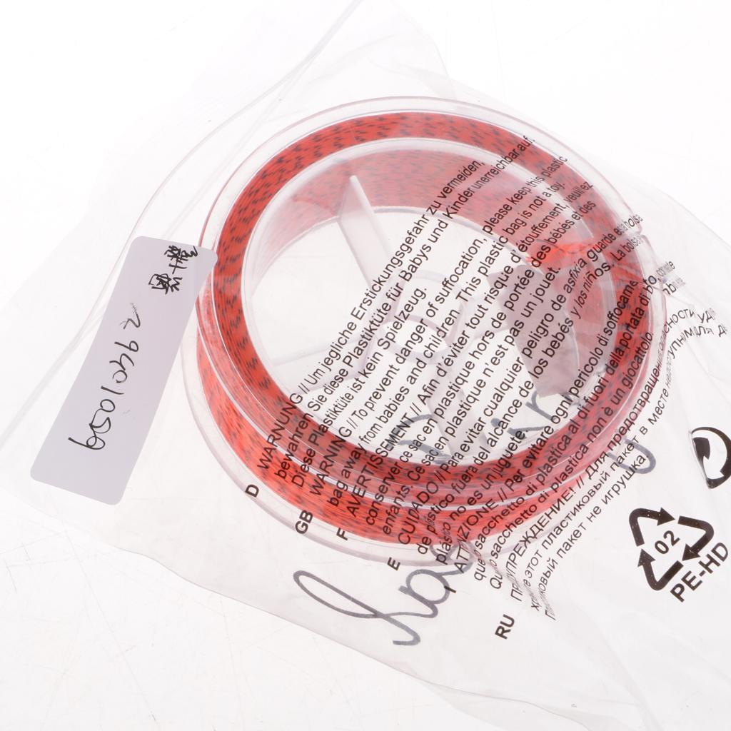 Fly Fishing Backing Line 100M 20LB High Strength Braid Fly Line Black Orange