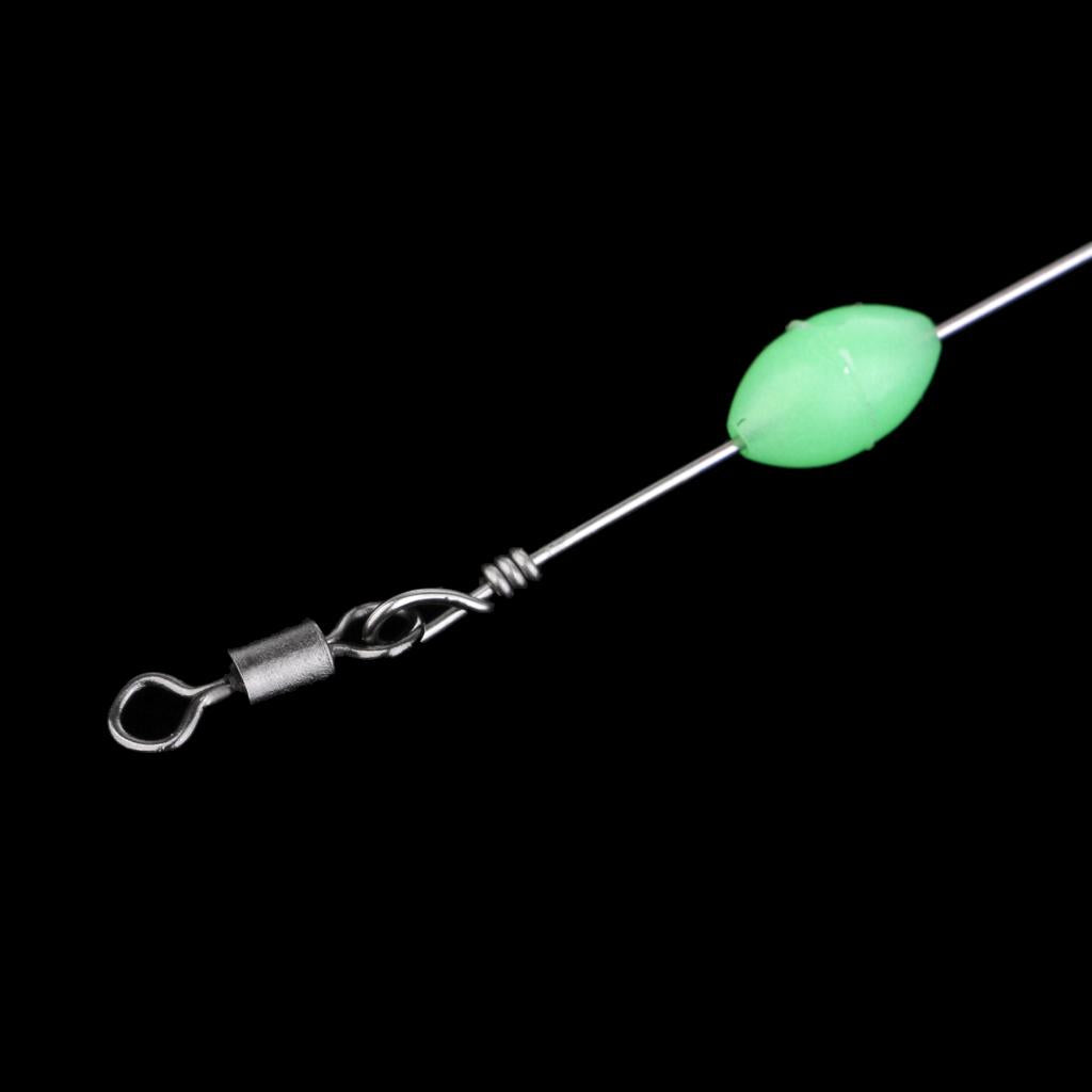 8cm Shrimp Fishing Simulation Luminous Bead Soft Prawn Lure Hook Bait