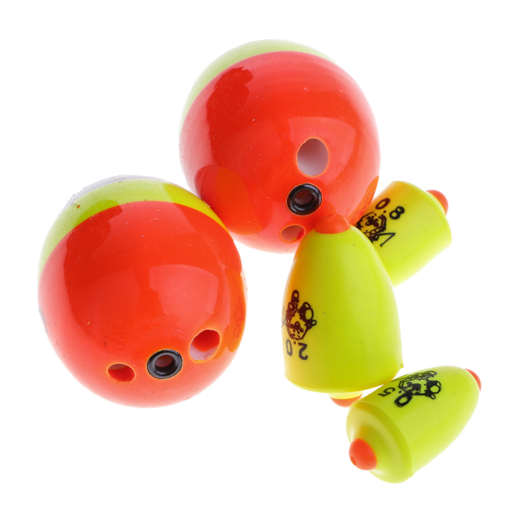 Set of Fishing Lure Floats Bobbers Fish Drift Buoy Beads Swivel with Box