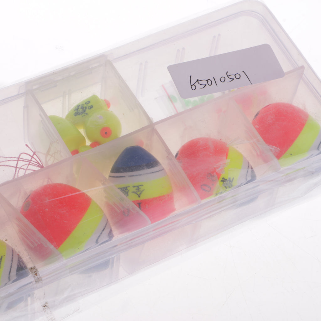 Set of Fishing Lure Floats Bobbers Fish Drift Buoy Beads Swivel with Box