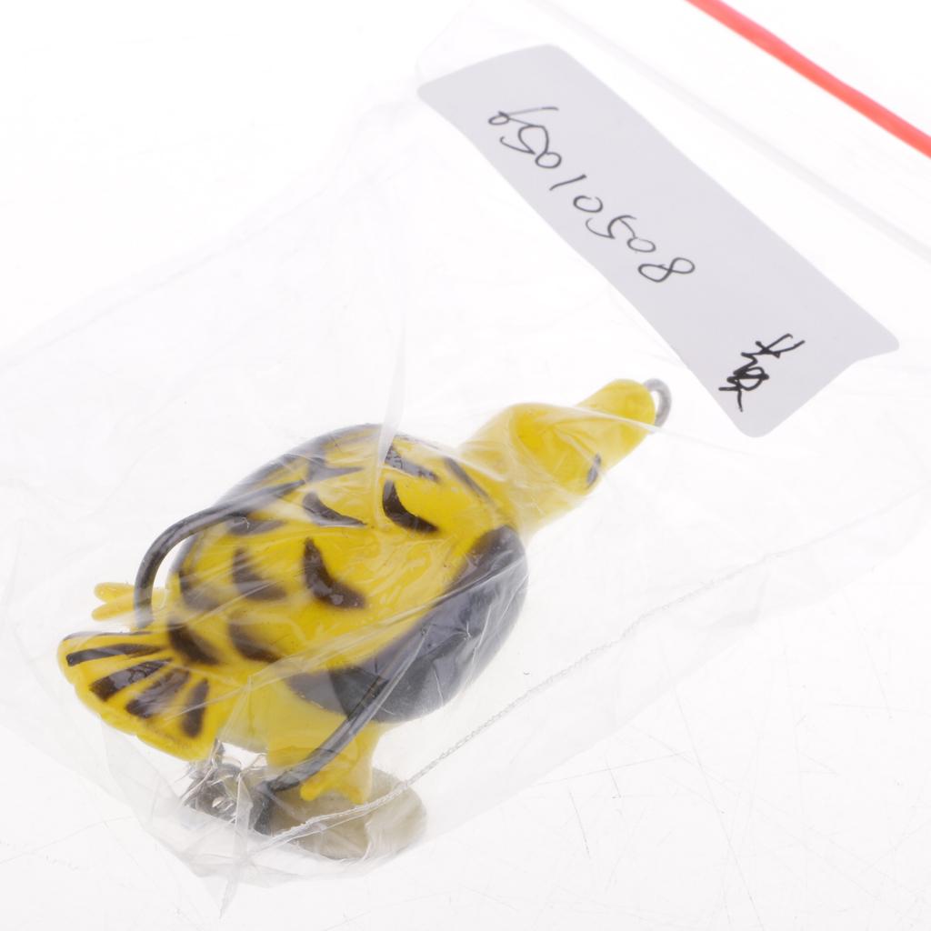 Little Duck Fishing Lure Bait Crankbaits Silicone Tackle 2.8inch Yellow