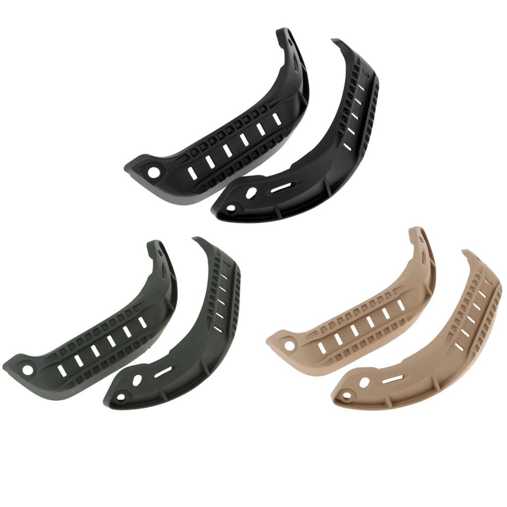 MICH Helmet Accessory Rail Mount Kit Helmet Side Rail Guides Black