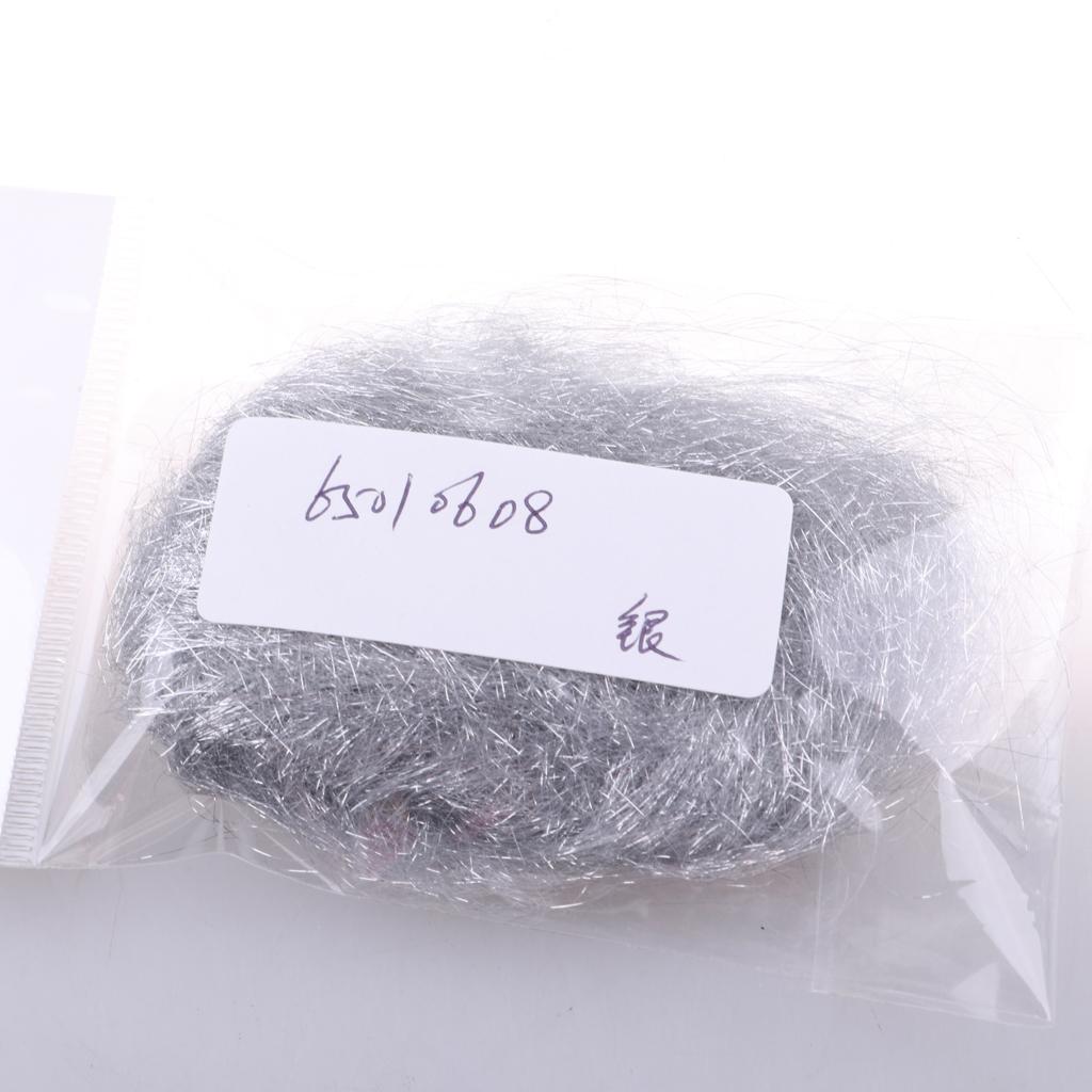 Ultra Fine Ice Dub Dubbing Fishing Thread Fly Tying Material Silver