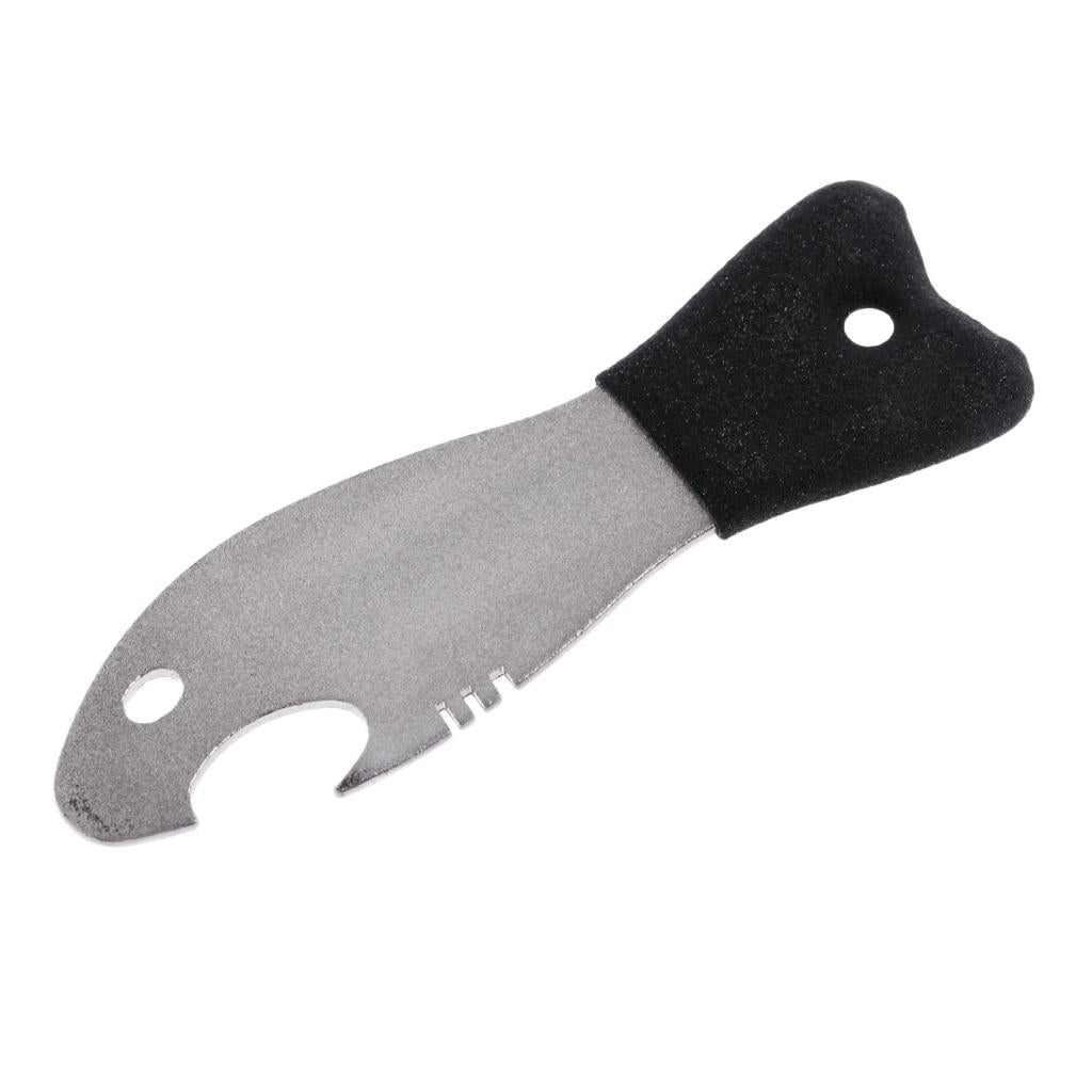 2 in 1 Fishing Hook Hone Sharpener Double Side Multifunction Bottle Opener