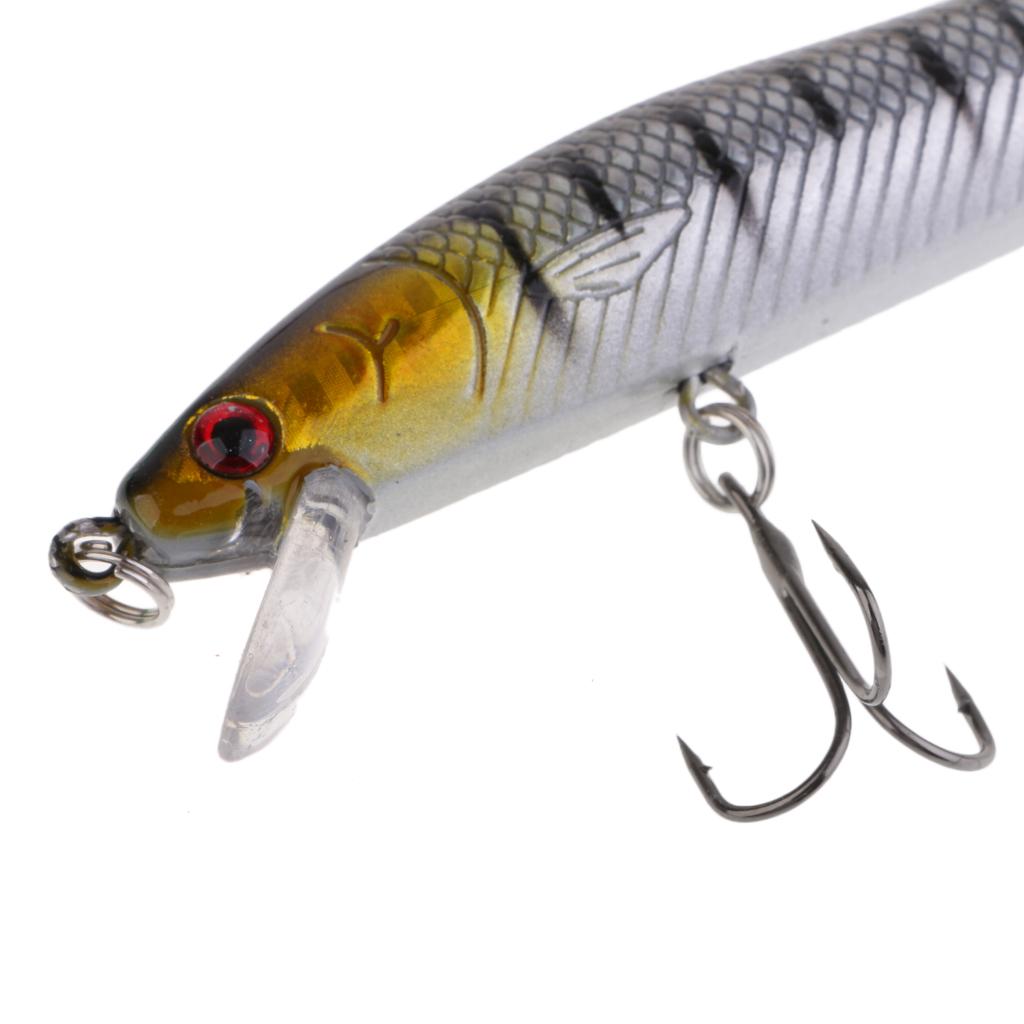 10pcs Fishing Lure Minnow Lure Minnow Baits Tackle Anchor Hook 9.5CM/8.5G