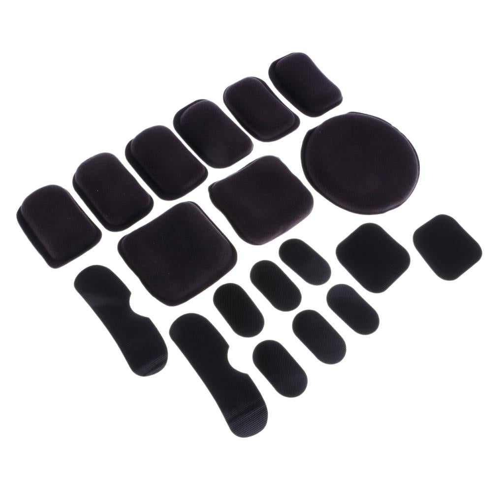 MICH Fast Helmet Retention System Strap & Helmet Cushion Pads Set Gray