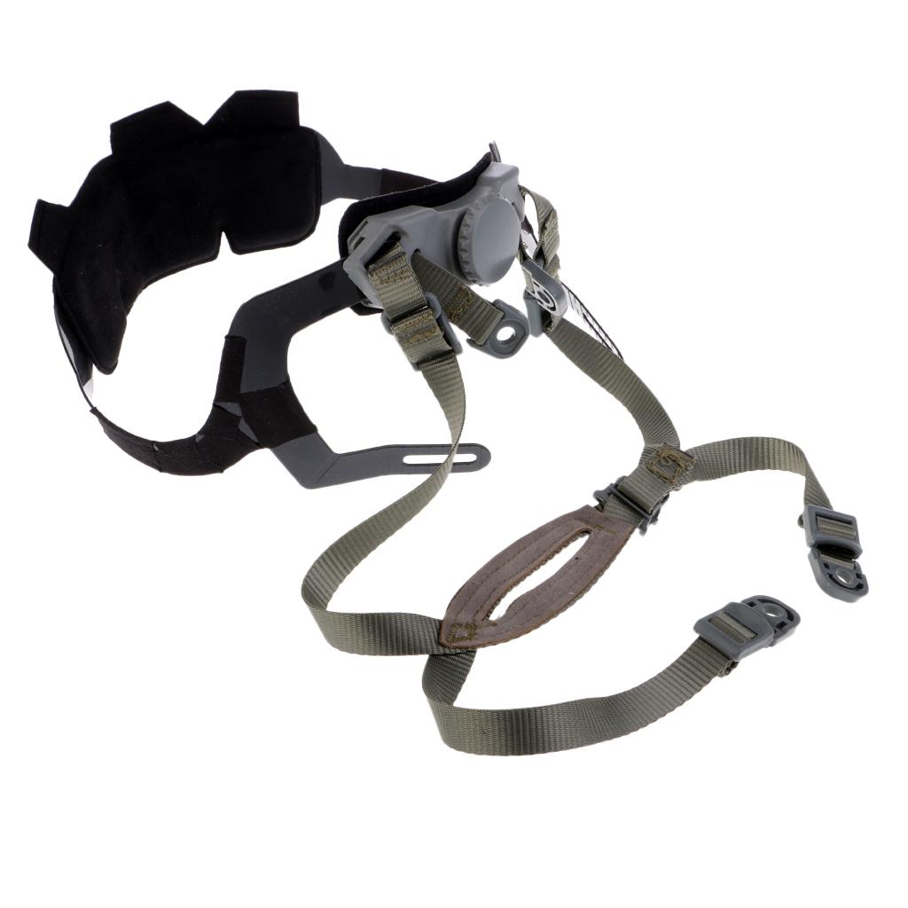 MICH Fast Helmet Retention System Strap & Helmet Cushion Pads Set Gray