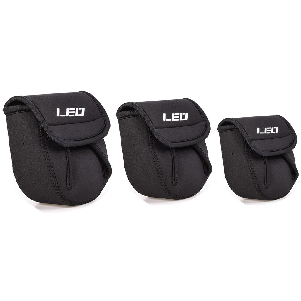 Neoprene Holder Spinning Fishing Reel Storage Bag Protective Cover Case L