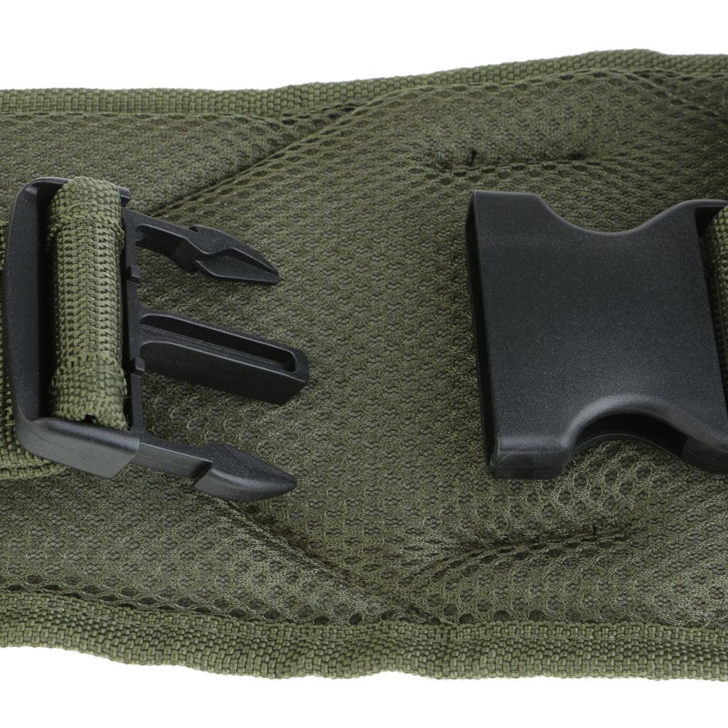 Tactical Battle Molle Belt Webbing Combat Waist Padded Belt Army Green