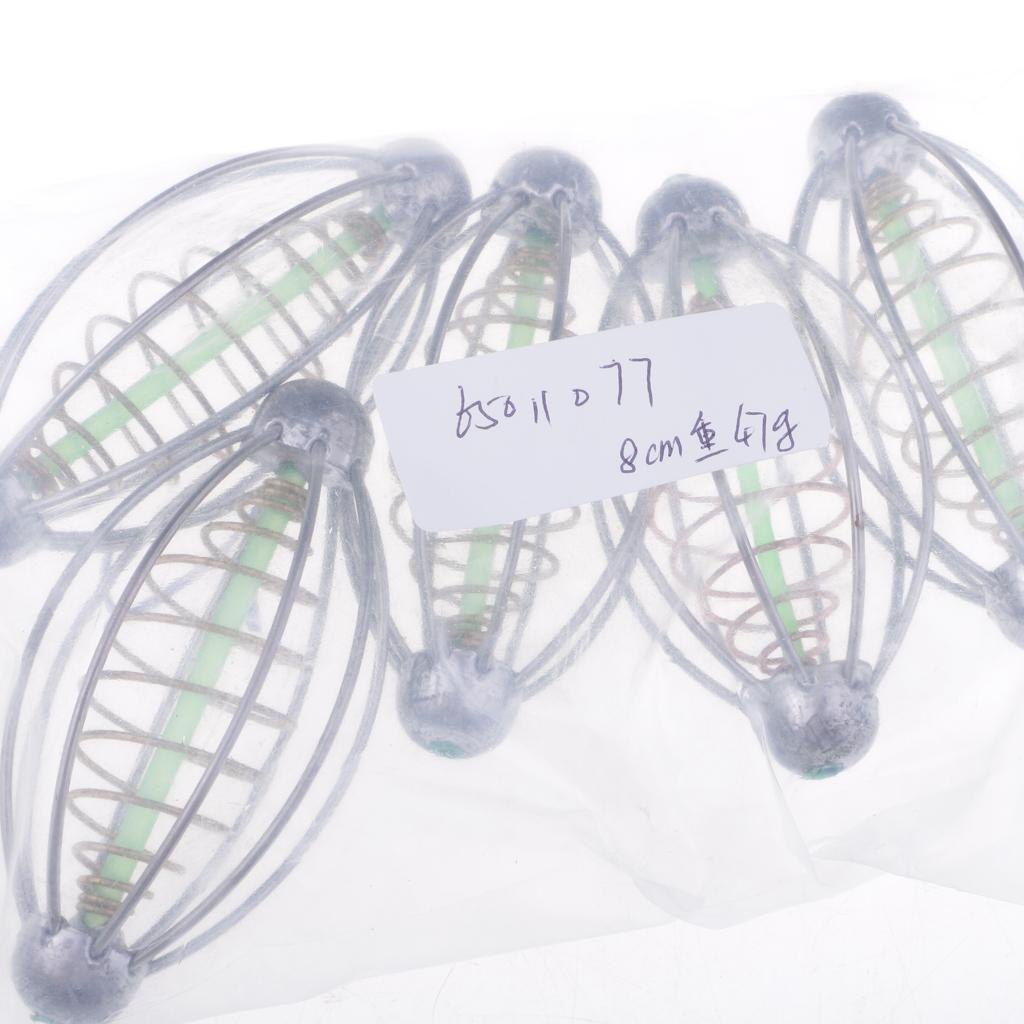 Fishing Baits Cage Spring Lure Inline Hanging Feeder 47g  with spring