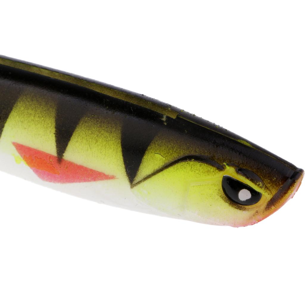 5pcs Soft Plastic Fishing Baits T Tail Luminous Artificial Fishing Lures