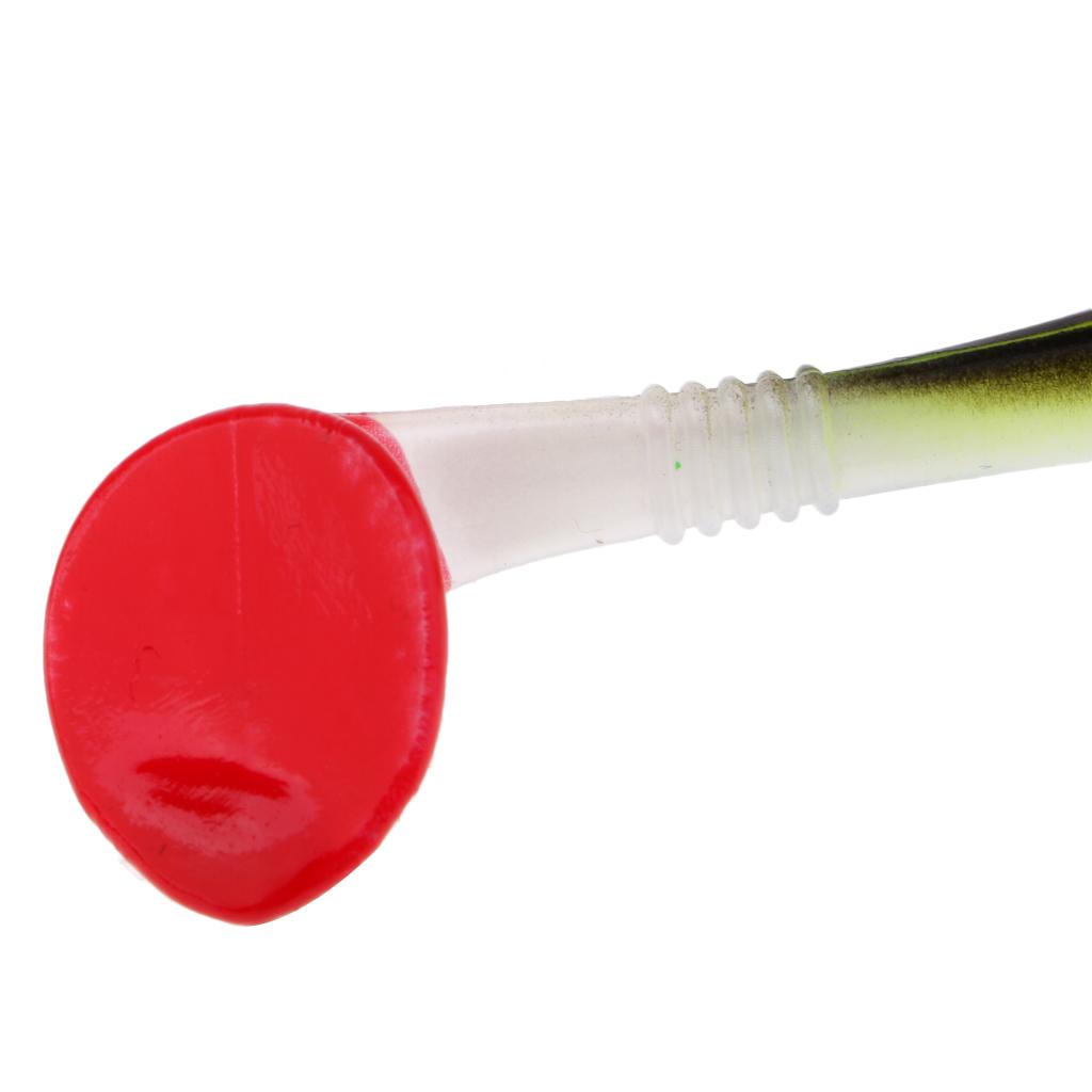 5pcs Soft Plastic Fishing Baits T Tail Luminous Artificial Fishing Lures