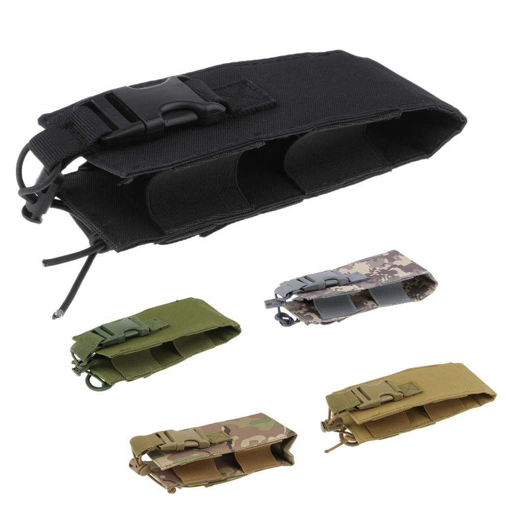 Walkie Talkie Bag Holder Waist Pouch Tactical Radio Pouch Bag Black