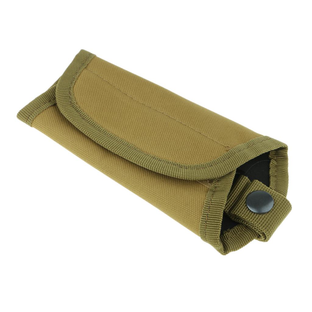Oxford Silent Key Holder Pouch Nylon w/Flaps and Duty Belt Loop Khaki