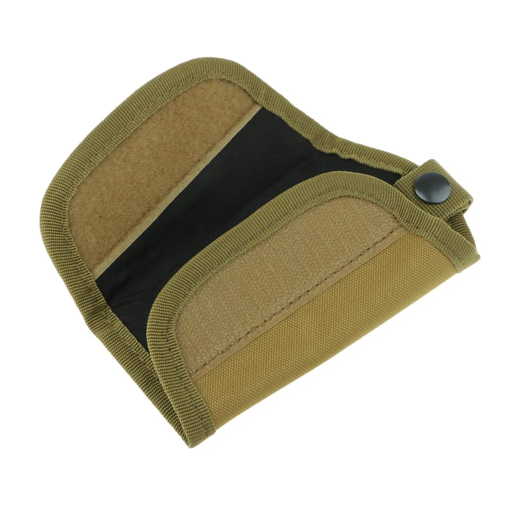 Oxford Silent Key Holder Pouch Nylon w/Flaps and Duty Belt Loop Khaki