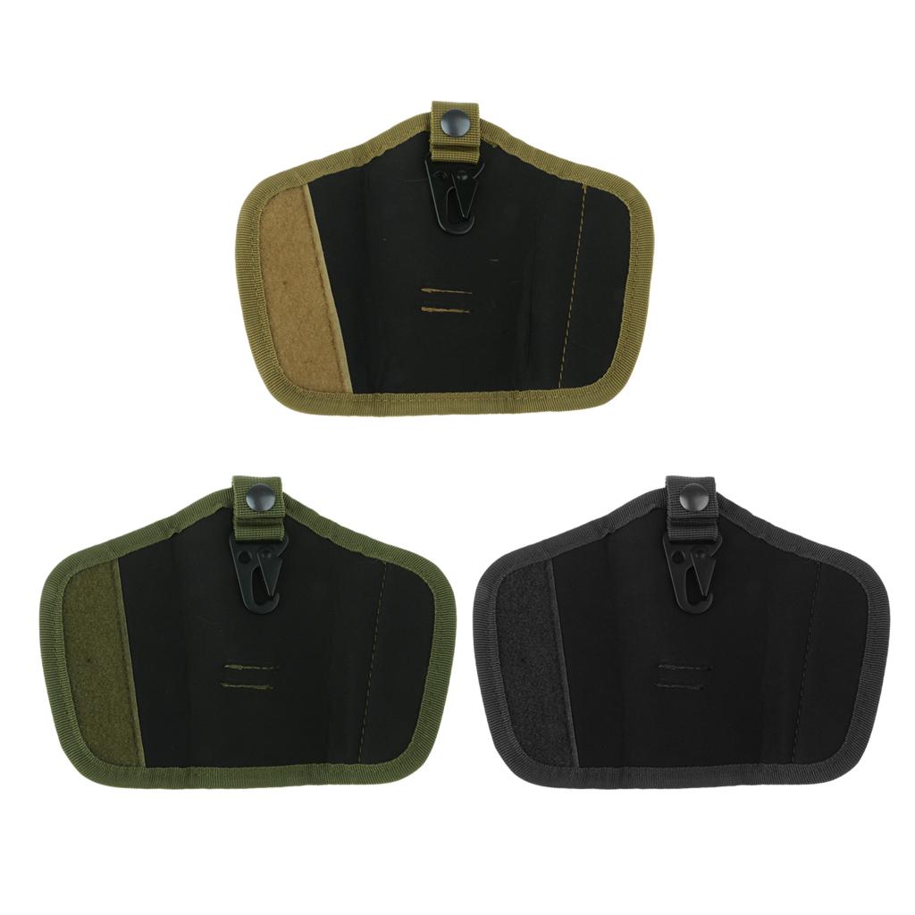 Oxford Silent Key Holder Pouch Nylon w/Flaps and Duty Belt Loop Khaki
