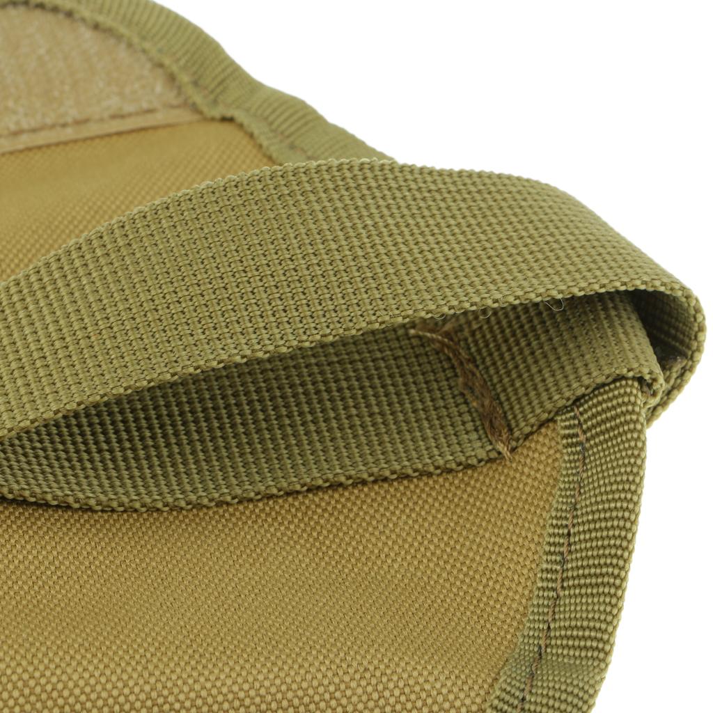 Oxford Silent Key Holder Pouch Nylon w/Flaps and Duty Belt Loop Khaki