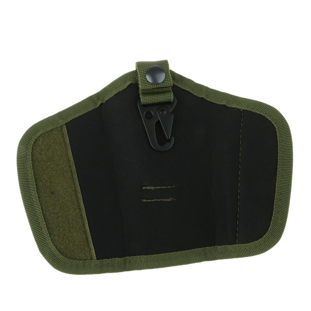 Oxford Silent Key Holder Pouch Nylon w/Flaps and Duty Belt Loop Amry Green