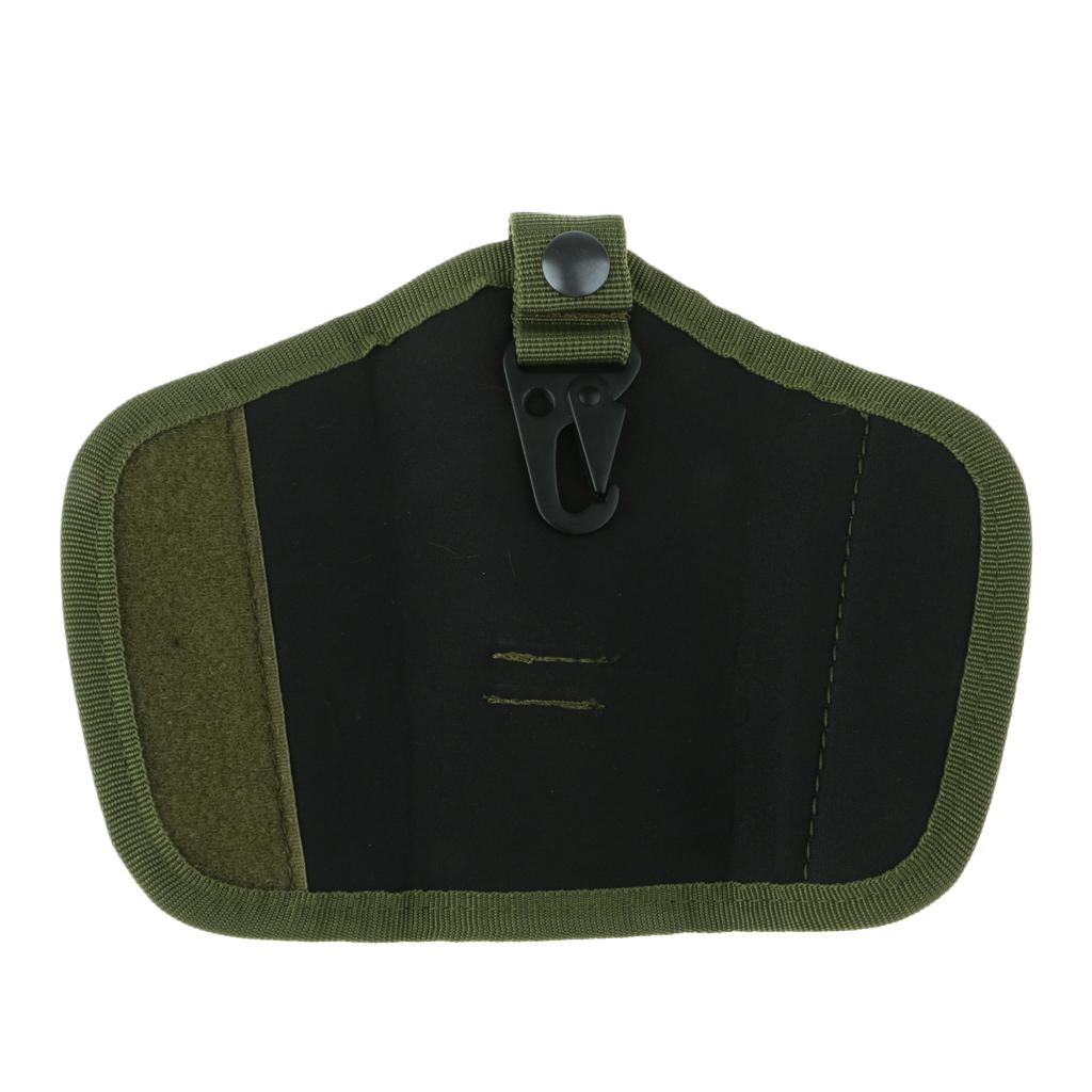 Oxford Silent Key Holder Pouch Nylon w/Flaps and Duty Belt Loop Amry Green