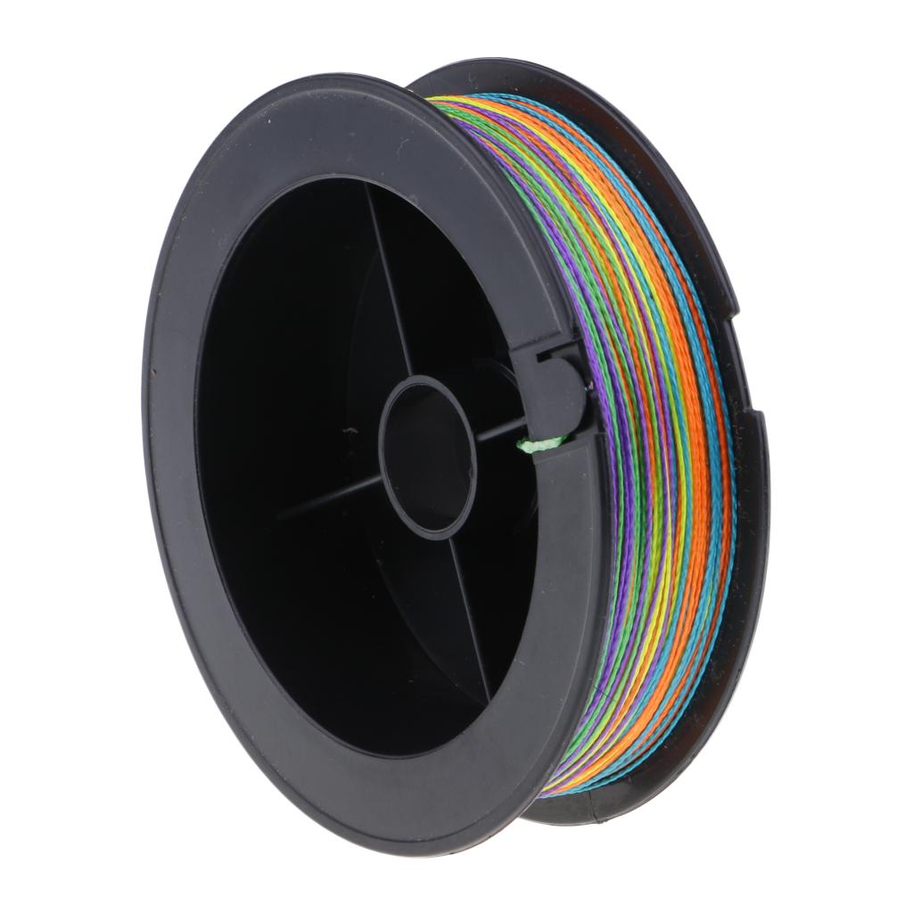 100m Fishing Line Braided Line Multicolor Line 4 Stands PE Line 1m-1color 6#