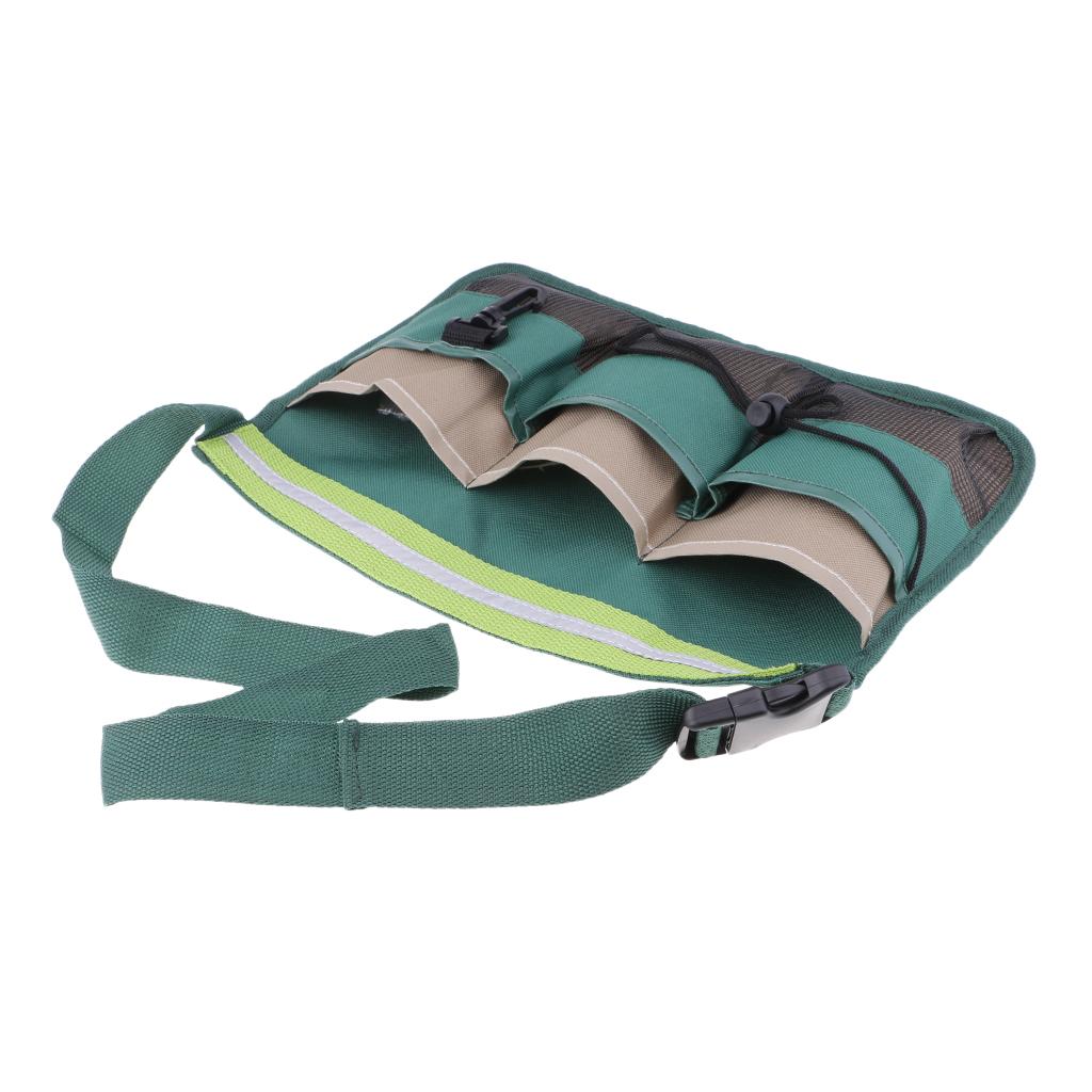 Gardening Tools Belt Bags 8 Pockets Garden Waist Bag Hanging Pouch Green