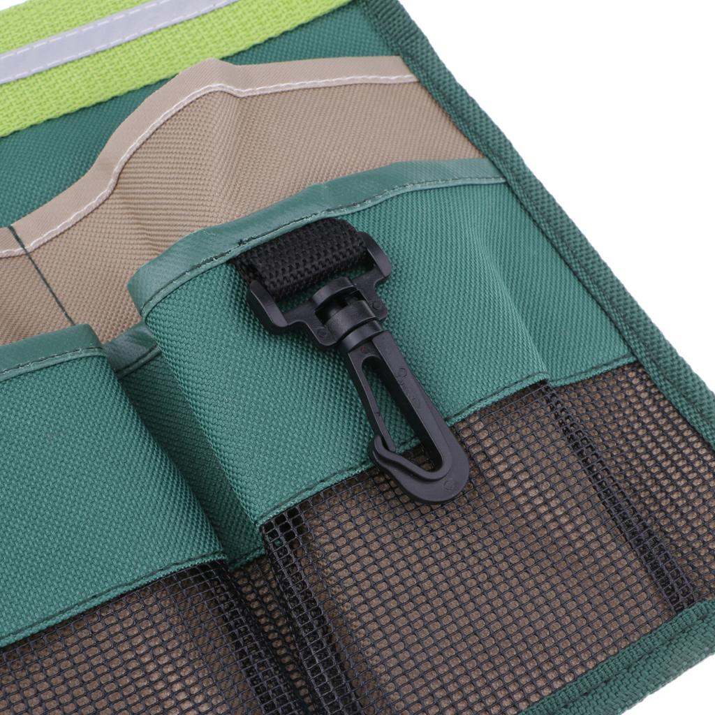 Gardening Tools Belt Bags 8 Pockets Garden Waist Bag Hanging Pouch Green