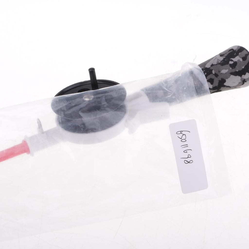Winter Ice Fishing Rod Plastic Mini Short Fish Pole with Reel for Children