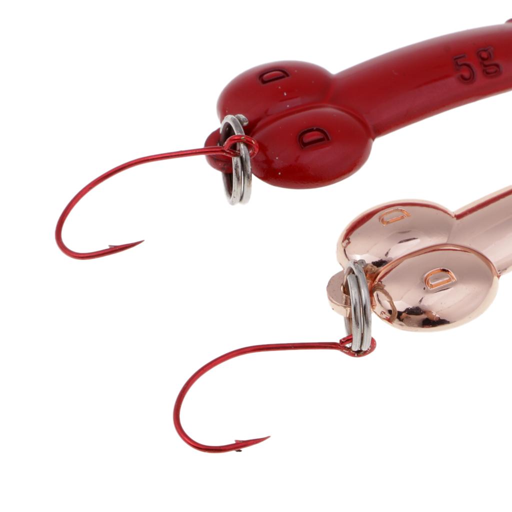 Spoon Fishing Lure Metal Fishing Bait Hard Lures Spinnerbait Treble Hook 5g