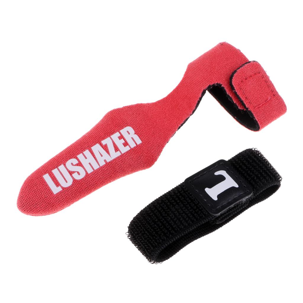 Fishing Rod Tip Cover Rod Sleeve Pole Glove Protector + Rod Tie Strap Red