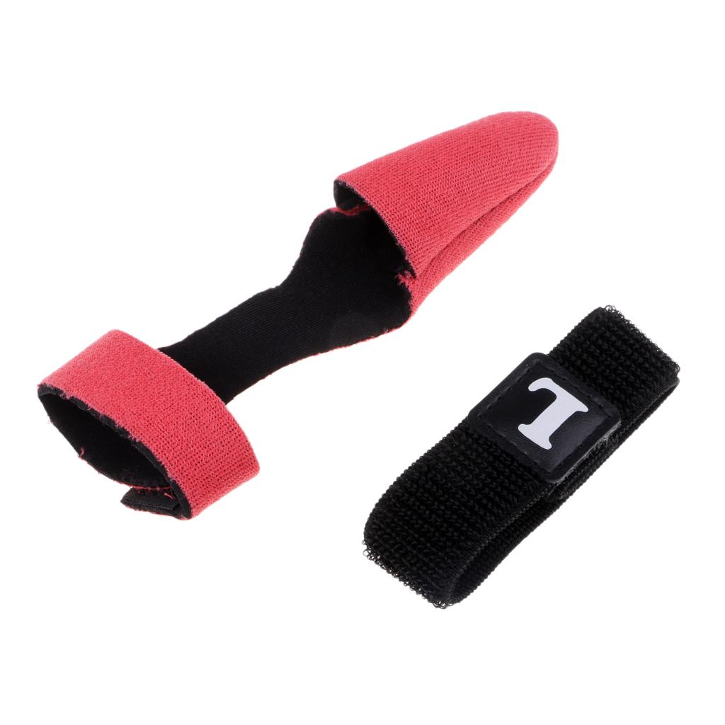 Fishing Rod Tip Cover Rod Sleeve Pole Glove Protector + Rod Tie Strap Red