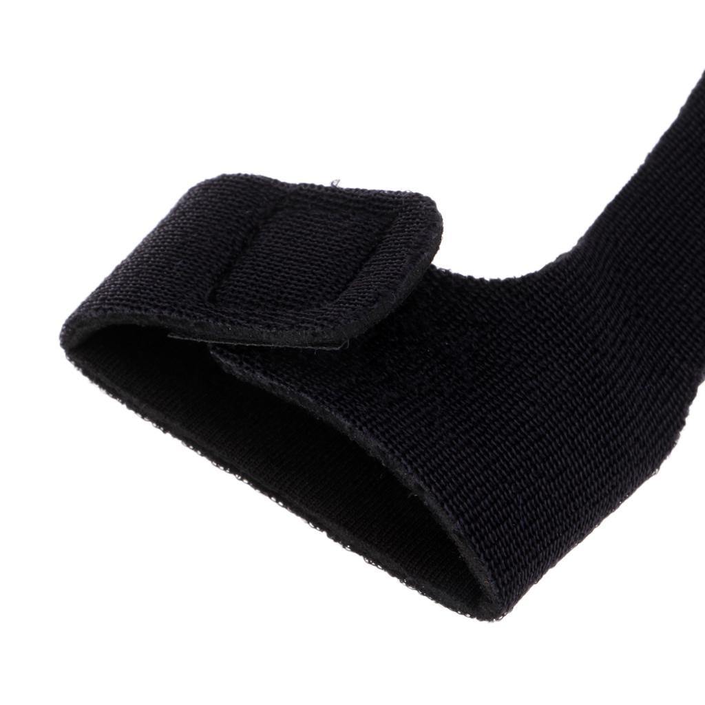 Fishing Rod Tip Cover Rod Sleeve Pole Glove Protector + Rod Tie Strap Black