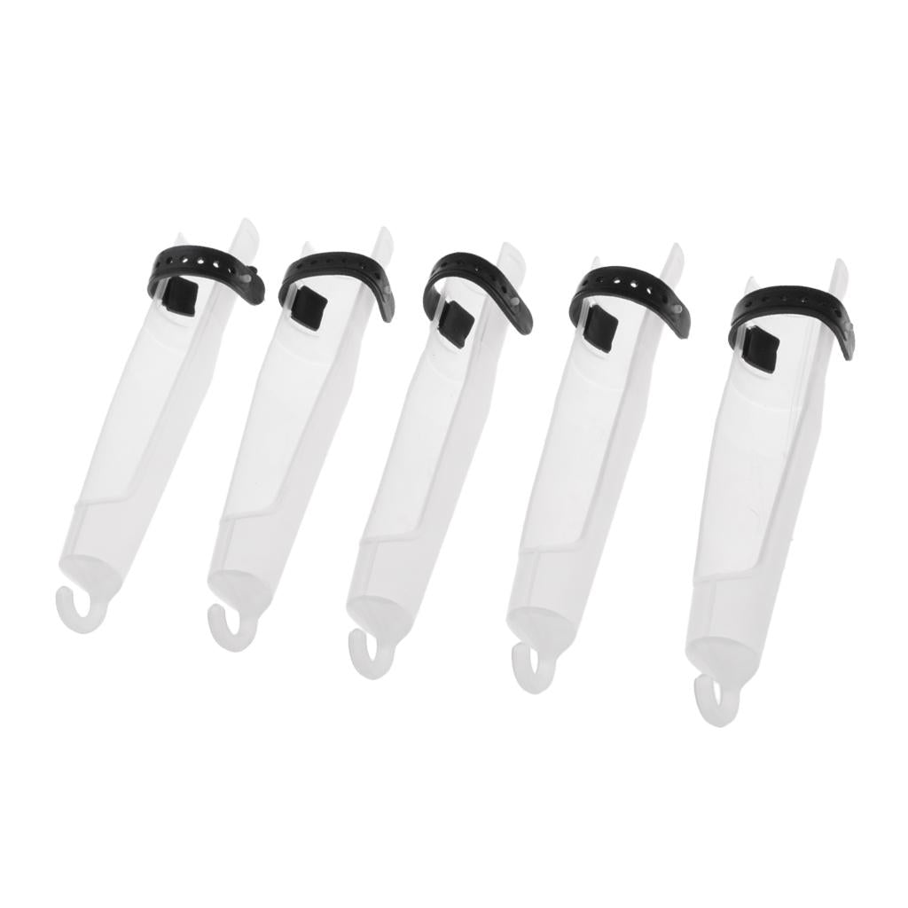5Pcs Fishing Rod Cap Sea Rod Tip Protector Rod Pole Head Cover Sleeves 30#