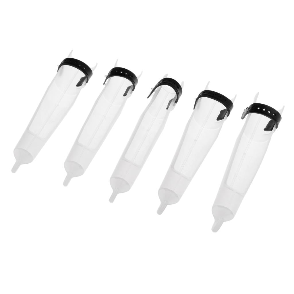 5Pcs Fishing Rod Cap Sea Rod Tip Protector Rod Pole Head Cover Sleeves 35#