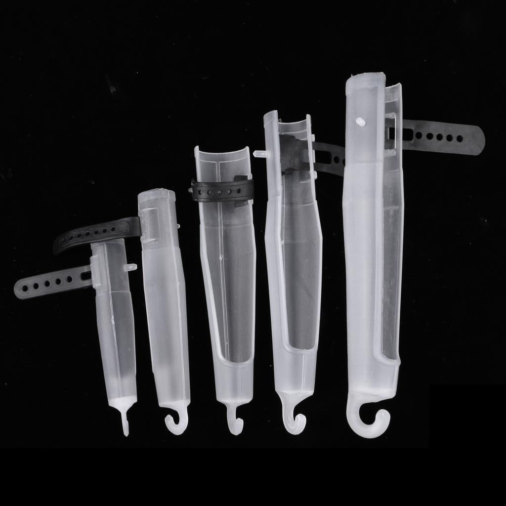 5Pcs Fishing Rod Cap Sea Rod Tip Protector Rod Pole Head Cover Sleeves 35#