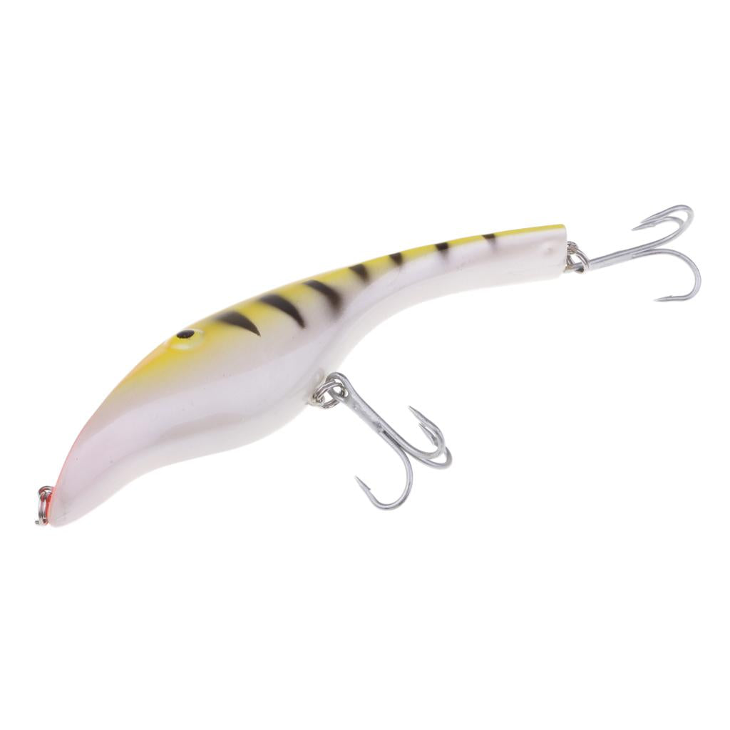 Fishing Pencil Bait Fishing Lure Bait Hard Crankbait Hook 1/0# Orange,Yellow