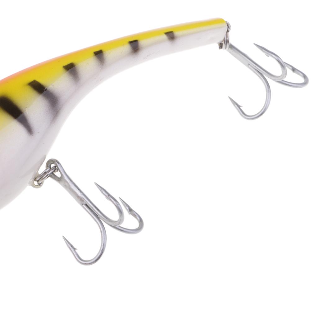 Fishing Pencil Bait Fishing Lure Bait Hard Crankbait Hook 1/0# Orange,Yellow