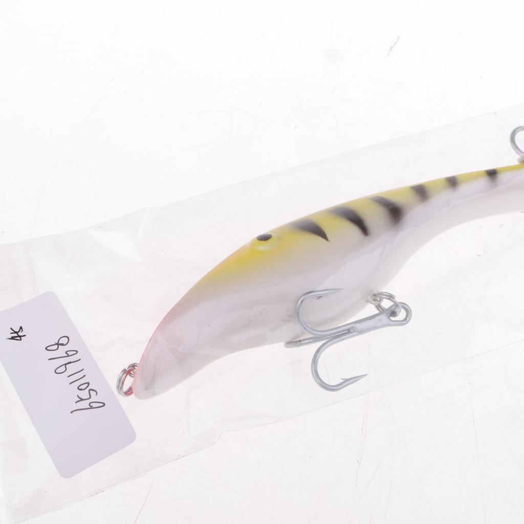 Fishing Pencil Bait Fishing Lure Bait Hard Crankbait Hook 1/0# Orange,Yellow