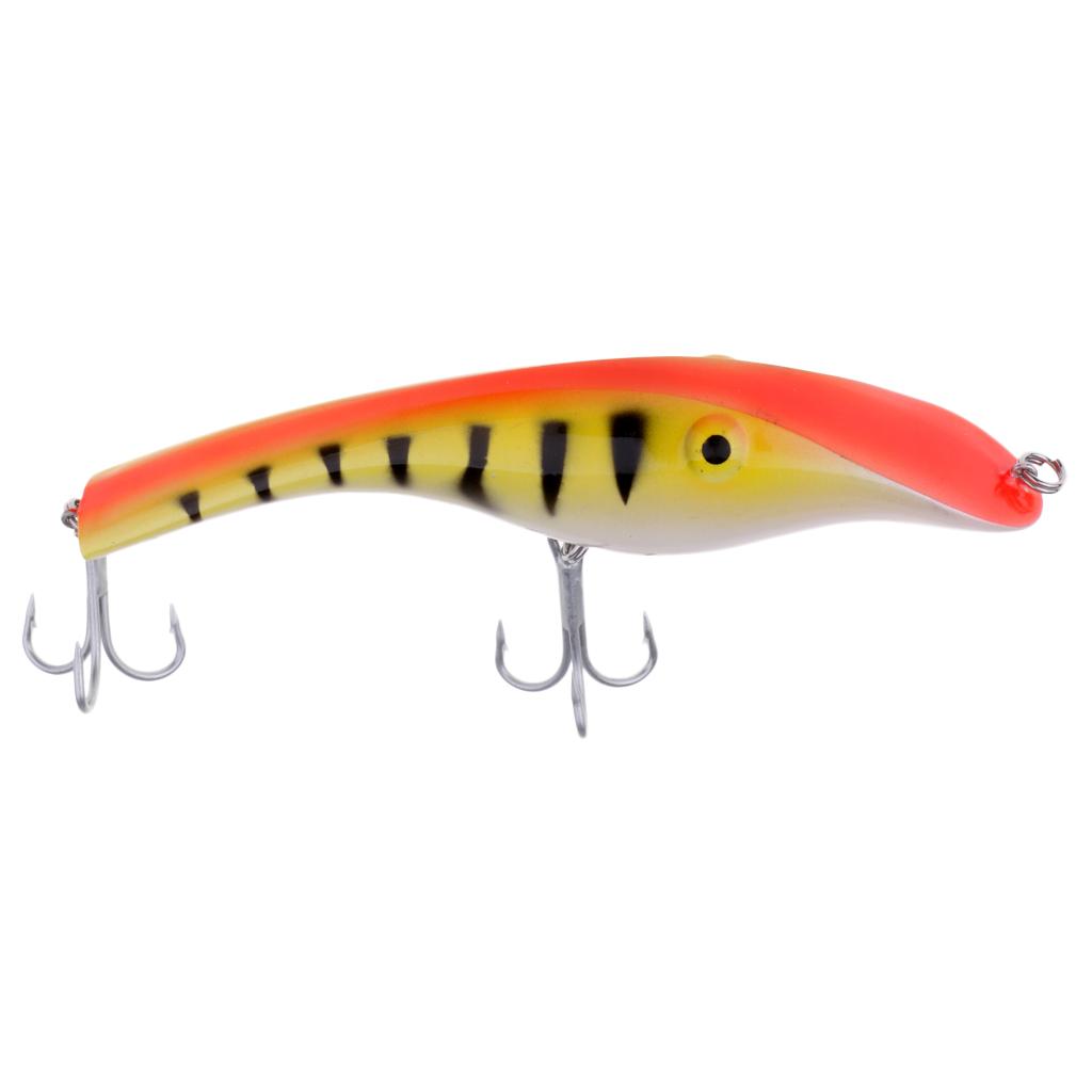 Fishing Pencil Bait Fishing Lure Bait Hard Crankbait Hook 1/0# Orange,Yellow
