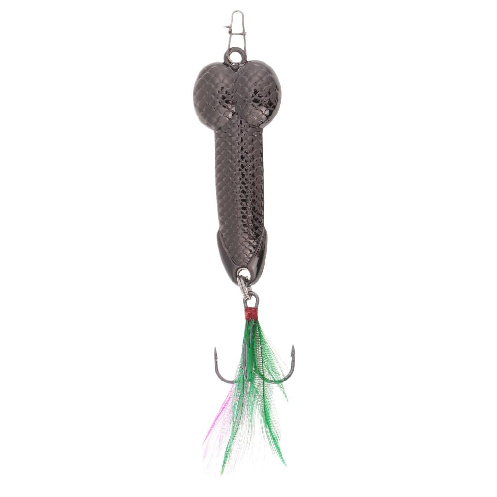 Spoon Fishing Lure Spinner Bait Metal VIB Hard Sequins Lure Treble Hook 21g